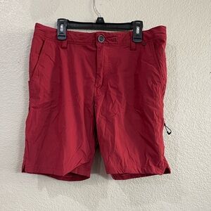 686 Men’s everywhere featherlight chino shorts red